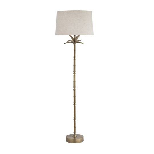 Brass Antique Floor Lamp with Shade